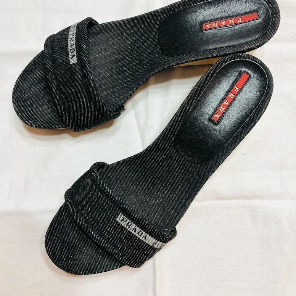Prada Denim Sandal US size 10 - Picture 5 of 6